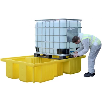 Tároló tálca 2 db IBC tartályhoz rács nélkül - 1150 liter Tároló tálca 2 db IBC tartályhoz rács nélkül - 1150 liter