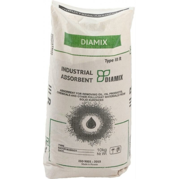 Diamix SUPERPLUS ipari abszorbens (10 kg / zsák) szórható felitató granulátum